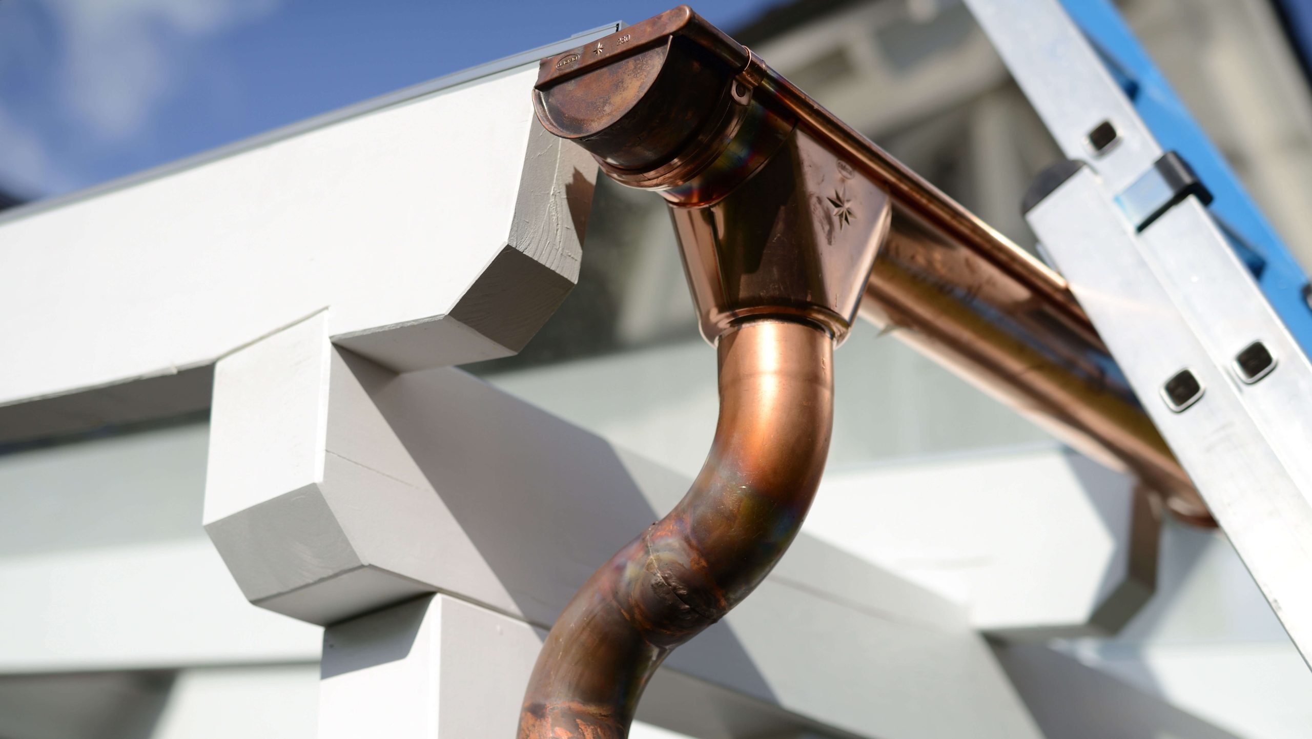 High-end copper gutters with a seamless design for residential properties in Rock Hill